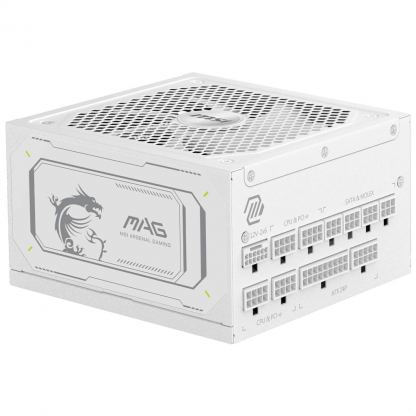 Блок питания MSI 1000W (MAG A1000GL PCIE5 WHITE)