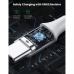 Дата кабель USB 2.0 AM to USB-C 0.25m 3A braided US288 white Ugreen (60129)