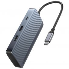 Концентратор USB-C 7-in-1 1xUSB-C PD100W + 2xHDMI + 4xUSB-A black Anker (A83740A2)