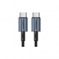 Дата кабель USB-C to USB-C 1.2m 60W braided black Choetech (XCC-1014)