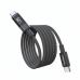 Дата кабель USB-C to USB-C 1.2m PD60W digital display nylon gray Choetech (XCC-1068-GY)
