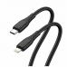 Дата кабель USB-C to Lightning 2.0m PD30W textured PVC black ColorWay (CW-CBPDCL095-BK)