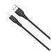 Дата кабель USB 2.0 AM to Lightning 1.0m 3A textured PVC black ColorWay (CW-CBUL094-BK)