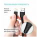 Дата кабель USB 2.0 AM to Lightning 1.0m 3A textured PVC black ColorWay (CW-CBUL094-BK)