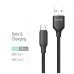 Дата кабель USB 2.0 AM to USB-C 1.0m 3A TPE embossed black ColorWay (CW-CBUC101-BK)