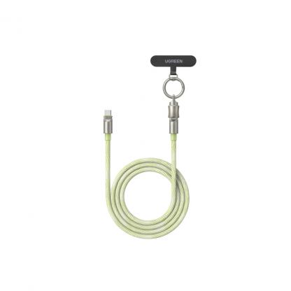 Дата кабель USB-C to USB-C 1.2m 60W green Ugreen (35500)