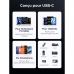 Дата кабель USB-C to USB-C 2.0m 240W 10Gbps braided black Ugreen (95619)