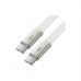 Дата кабель USB-C to USB-C 1.2m 60W 3A nylon white Acefast (6974316286257)
