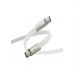 Дата кабель USB-C to USB-C 1.2m 60W 3A nylon white Acefast (6974316286257)