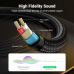 Кабель мультимедійний 3.5mm M to 2x6.35mm M 1.0m gray Ugreen (UGR-10613)