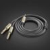 Кабель мультимедійний 3.5mm M to 2x6.35mm M 1.0m gray Ugreen (UGR-10613)