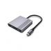 Концентратор Cablexpert USB-C 4-in-1 2xHDMI + 1xUSB 3.2 + 1xUSB-C PD 85W (A-CM-COMBO3-04)
