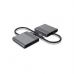 Концентратор Cablexpert USB-C 4-in-1 2xHDMI + 1xUSB 3.2 + 1xUSB-C PD 85W (A-CM-COMBO3-04)