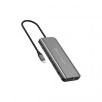 Концентратор J5create USB-C 7-in-1 2xHDMI + 2xUSB 3.2 + 1xRJ45 1000Mbps + PD100W + 3.5mm black (JCD398-N)