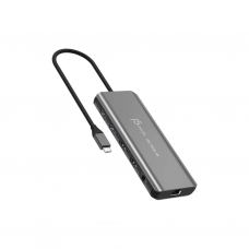 Концентратор J5create USB-C 7-in-1 2xHDMI + 2xUSB 3.2 + 1xRJ45 1000Mbps + PD100W + 3.5mm black (JCD398-N)