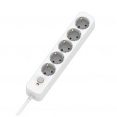 Мережевий фільтр живлення ColorWay CCA-3G1MM 5 розеток, 3m White (CW-PSEA1053W)