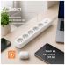 Мережевий фільтр живлення ColorWay CCA-3G1MM 5 розеток, 3m White (CW-PSEA1053W)