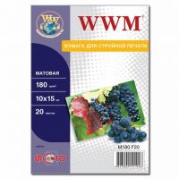 Бумага WWM 10x15 (M180.F20)
