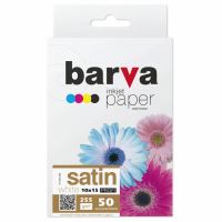 Фотобумага Barva 10x15, 255 g/m2, PROFI, 50арк, satin (V255-266)