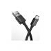 Дата кабель USB 2.0 AM to Type-C 2.0m Nets T-C801 Black T-Phox (T-C801(2) black)