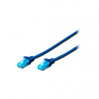 Патч-корд 3м, UTP, cat.5e, AWG 26/7, CCA, PVC, blue Digitus (DK-1512-030/B)