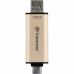 USB флеш накопитель Transcend 128GB JetFlash 930 Gold-Black USB 3.2/Type-C (TS128GJF930C)