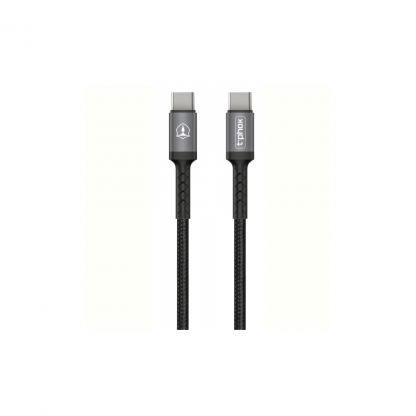 Дата кабель USB Type-C to Type-C 1.0m 3A Black\Gray T-Phox (T-CC833)