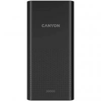 Батарея универсальная Canyon 20000mAh, Input 5V/2A, Output 5V/2.1A(Max), Black (CNE-CPB2001B)