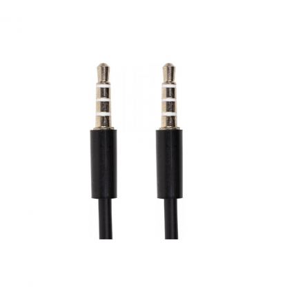 Кабель мультимедийный mini jack 3.5 mm 4 pin M-M, 1.2 m PowerPlant (CA913053)