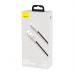 Дата кабель USB 3.1 AM to Type-C 0.25m CAKF 6.0A 66W Cafule Series Metal Data Cable Black Baseus (CAKF000001)