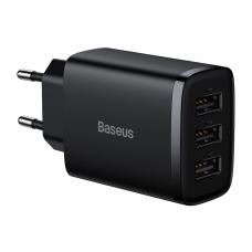 Зарядное устройство Baseus Compact Charger 3U Black (CCXJ020101)