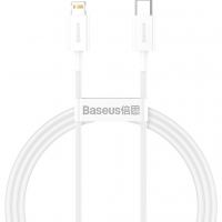 Дата кабель USB-C to Lightning 1.0m 20W Superior Series White Baseus (CATLYS-A02)