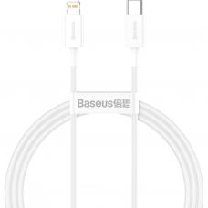 Дата кабель USB-C to Lightning 1.0m 20W Superior Series White Baseus (CATLYS-A02)