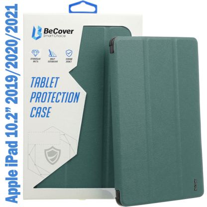 Чехол для планшета BeCover Tri Fold Soft TPU Silicone Apple iPad 10.2 2019/2020/2021 Dark Green (708514)