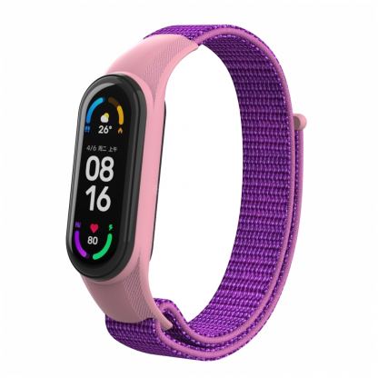 Ремешок для фитнес браслета Armorstandart нейлоновый для Xiaomi Mi Band 7/6/5/4 Purple (ARM67854)