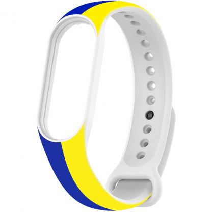 Ремешок для фитнес браслета Armorstandart для Xiaomi Mi Band 4/3 Blue/Yellow (ARM65667)