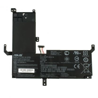 Аккумулятор для ноутбука ASUS VivoBook TP510B31N1708, 3653mAh (42Wh), 3cell, 11.52V, black (A97579)