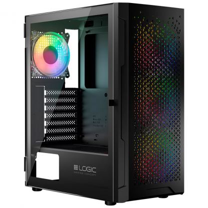 Корпус Logic concept ARAMIS MESH+GLASS ARGB fans 4x120mm BLACK (AT-ARAMIS-10-0000000-0002)