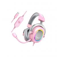 Наушники Fifine H6 RGB 7.1 Pink (H6P)