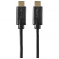 Дата кабель USB-C to USB-C 1.5m Black Hama (00086409)