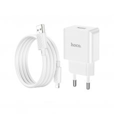 Зарядное устройство HOCO C106A charger set(iP) White (6931474783899)