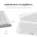 Клавиатура OfficePro SK955W Wireless/Bluetooth White (SK955W)