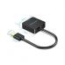 Переходник HDMI M to VGA F 1080P 60Hz 3,5mm Audio Micro USB (F) powered Vention (ACRBB)