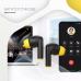 Наушники Canyon Hexagon 7 TWS ANC+ENC Wireless Charge Black/Yellow (CNS-TWS7BY)