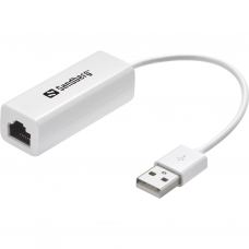 Переходник USB 2.0 Type-A to Ethernet RJ45 100Mb Sandberg (133-78)