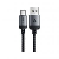 Дата кабель USB 2.0 AM to Type-C 1.2m 3.0A (18W) C20-04 aluminum alloy Black Acefast (6974316283782)