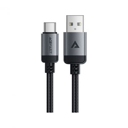 Дата кабель USB 2.0 AM to Type-C 1.2m 3.0A (18W) C20-04 aluminum alloy Black Acefast (6974316283782)