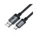 Дата кабель USB 2.0 AM to Type-C 1.2m 3.0A (18W) C20-04 aluminum alloy Black Acefast (6974316283782)