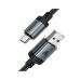 Дата кабель USB 2.0 AM to Type-C 1.2m 3.0A (18W) C20-04 aluminum alloy Black Acefast (6974316283782)