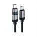 Дата кабель USB-C to USB-C 1.2m 60W digital display C15-03 Black Acefast (6974316283720)